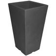 Pflanzentopf Capri in Anthrazit - Anthrazit, MODERN, Kunststoff (28/28/45cm) - MÖMAX modern living