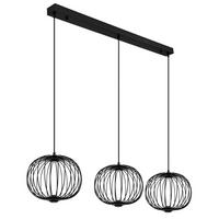 LED-Hängeleuchte Galway Schwarz max. 43 Watt - Schwarz, Basics, Kunststoff/Metall (126/30/150cm) - Globo