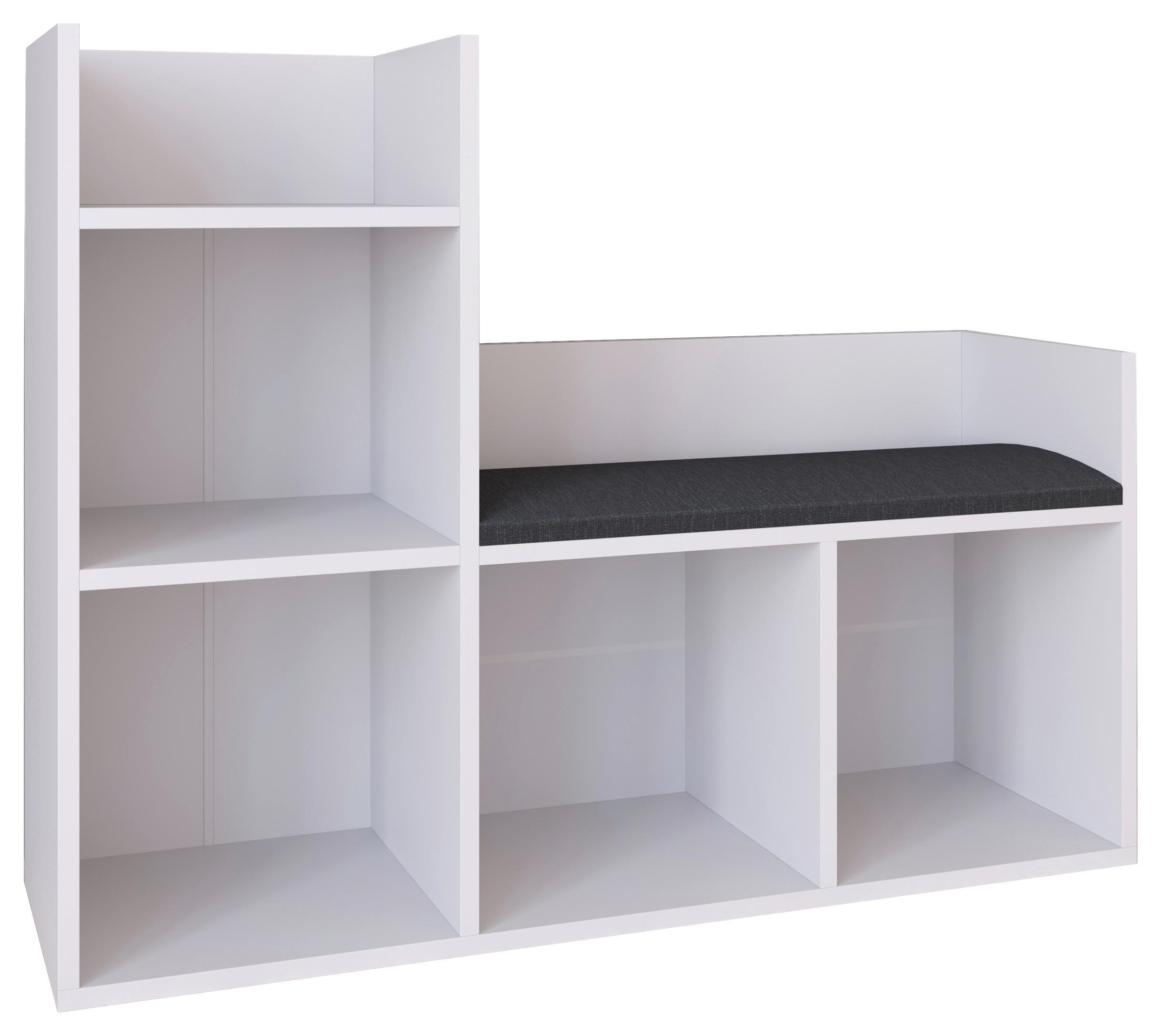 Regal Lelus, Bela - bela, Moderno, leseni material (108/88/34cm) - MID.YOU