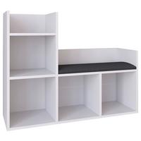 Regal Lelus, Bela - bela, Moderno, leseni material (108/88/34cm) - MID.YOU