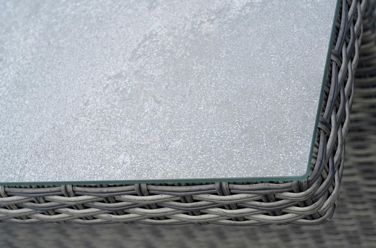 Vrtni Set Bologna, 7-Delni - siva, Moderno, kovina/umetna masa - Gardenson