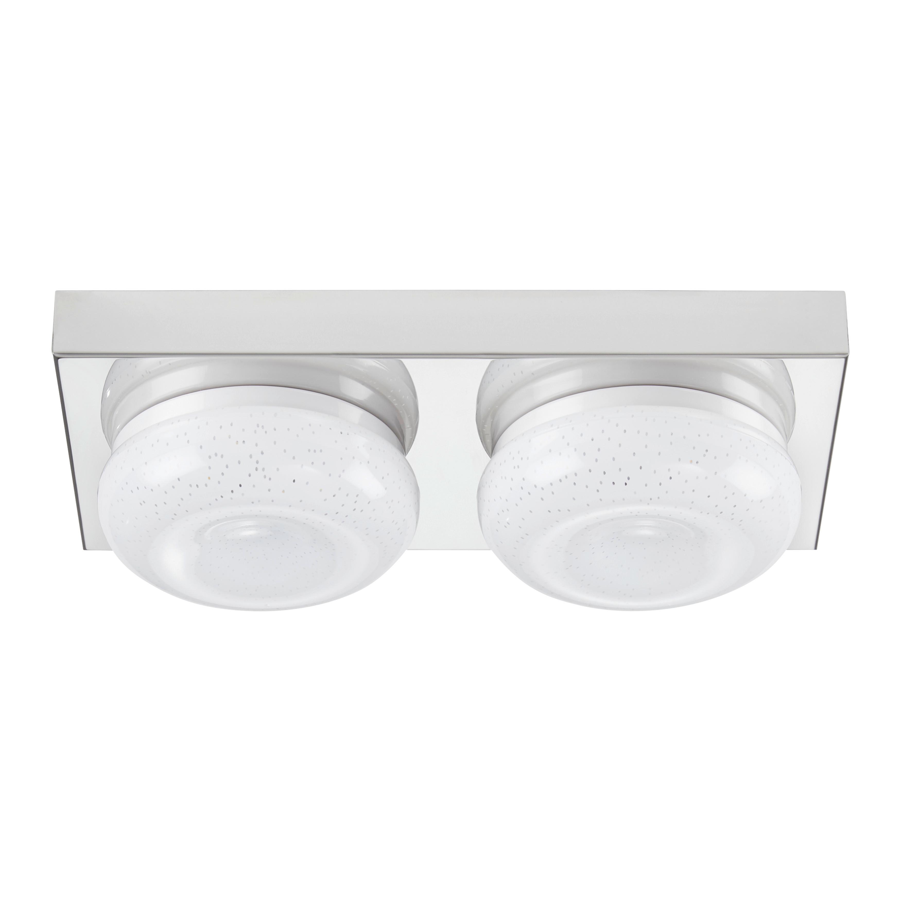 Led-wandleuchte Pete Max. 3,5 Watt - Chromfarben, Romantik / Landhaus, Kunststoff/Metall (27/14/6,5cm) - Modern Living