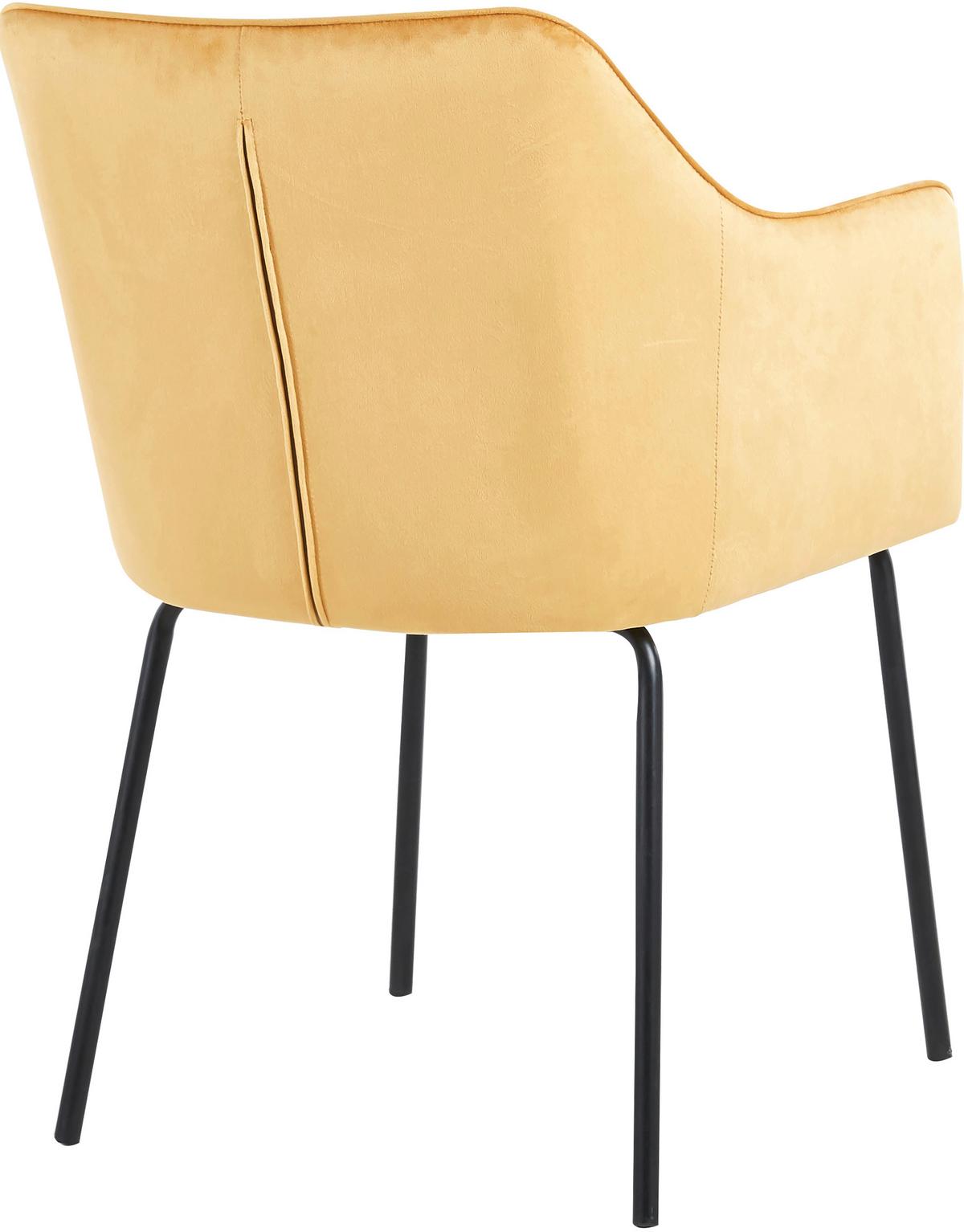 ARMLEHNSTUHL VALIA - Schwarz/Braun, Design, Holzwerkstoff/Kunststoff (48,5/84/48cm) - MID.YOU