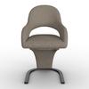 STOL MED ARMSTÖD ARIA - Schwarzbraun/svart, Modern, metall/trä (54/82/62cm) - Bessagi Home