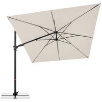 Ampelschirm Myzone Anthrazit/Naturfarben ca.280cm - Anthrazit/Naturfarben, Basics, Textil/Metall (280/280cm) - Doppler