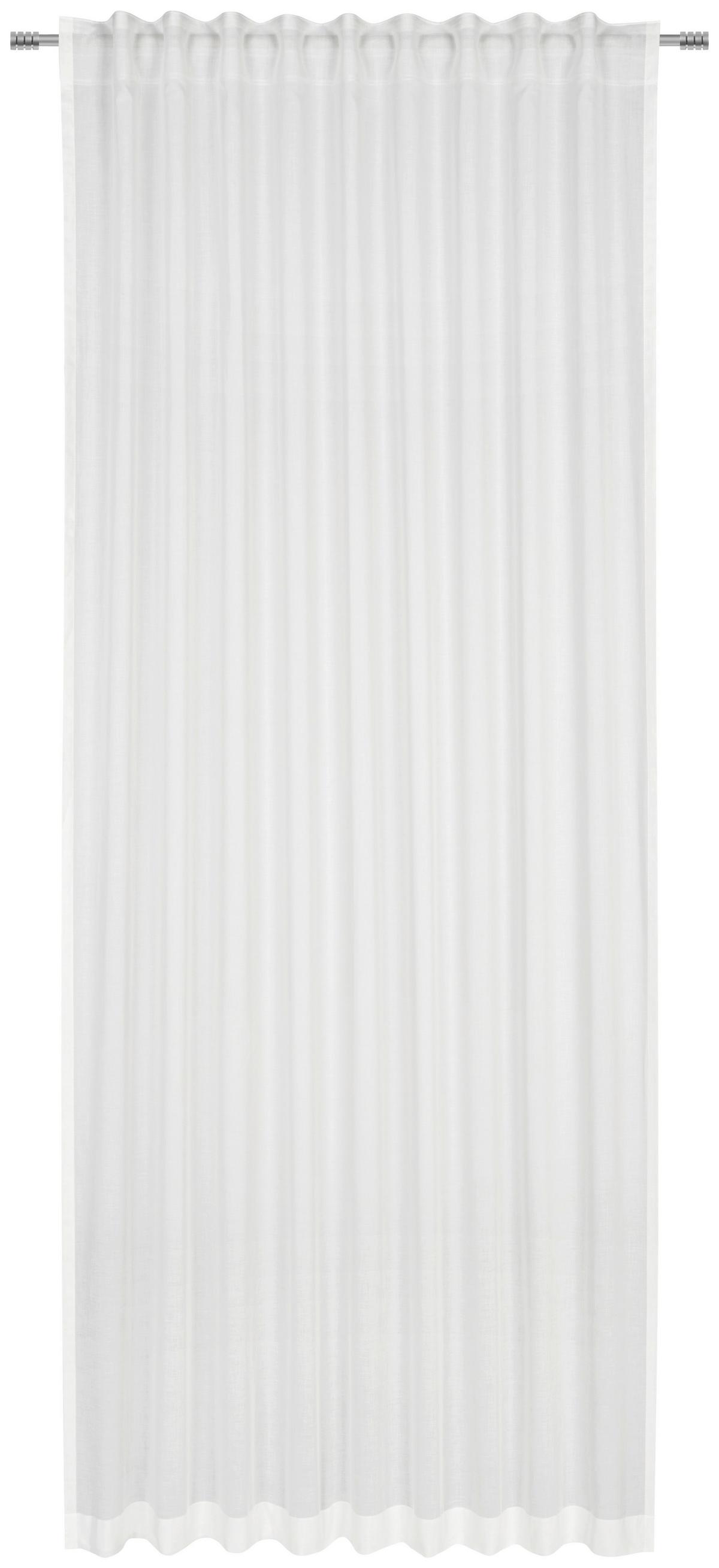 ZASŁONA GOTOWA ELINA - kolor srebrny/szary, Basics, tkanina (140/255cm) - Bio:Vio