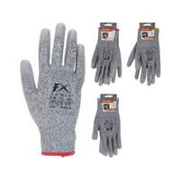 Munkakesztyű R16000120 - szürke, textil (13/6/26cm)
