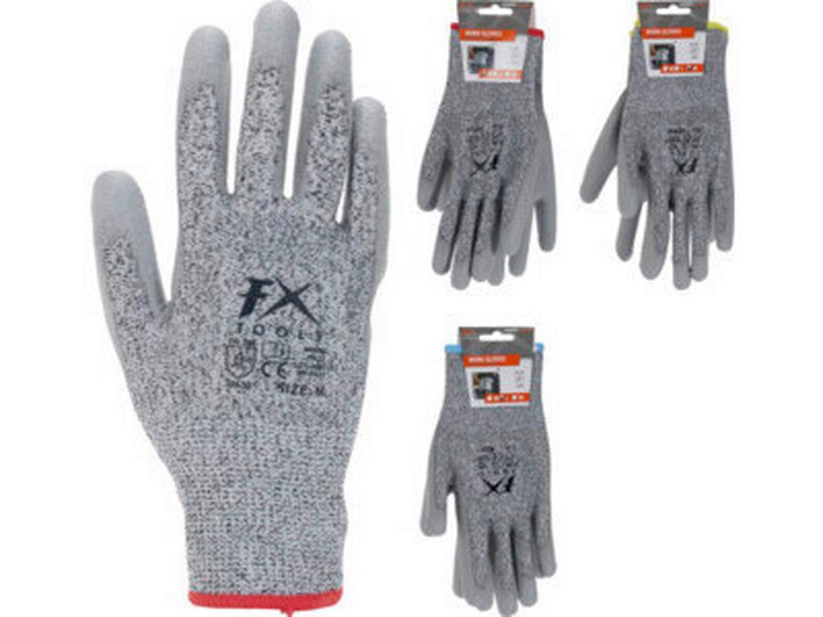 Munkakesztyű R16000120 - szürke, textil (13/6/26cm)