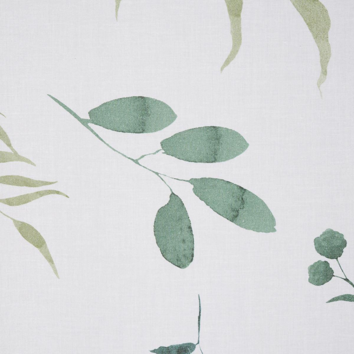ZASŁONA GOTOWA BOTANICAL - zielony/biały, Konventionell, tkanina (140/255cm) - Bio:Vio