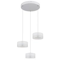 Hängeleuchte Lunouia Weiß max. 18 Watt - Weiß, Basics, Glas/Kunststoff (40/150cm)