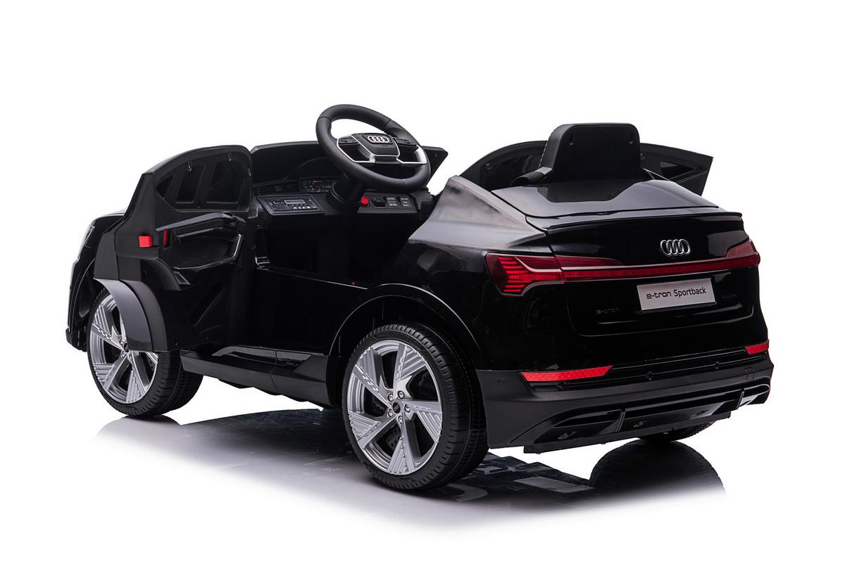 Elektro-Kinderauto Audi E-Tron Sportback Schwarz - Schwarz, KONVENTIONELL, Kunststoff (108/60/47cm)