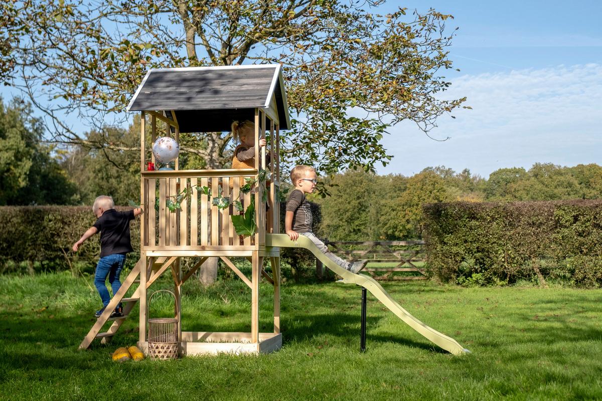 Igralna Hišica Exit Panorama 500, Naravne Barve, Zelena - zelena/naravne barve, Konvencionalno, umetna masa/les (303/118/230,5cm) - EXIT Toys