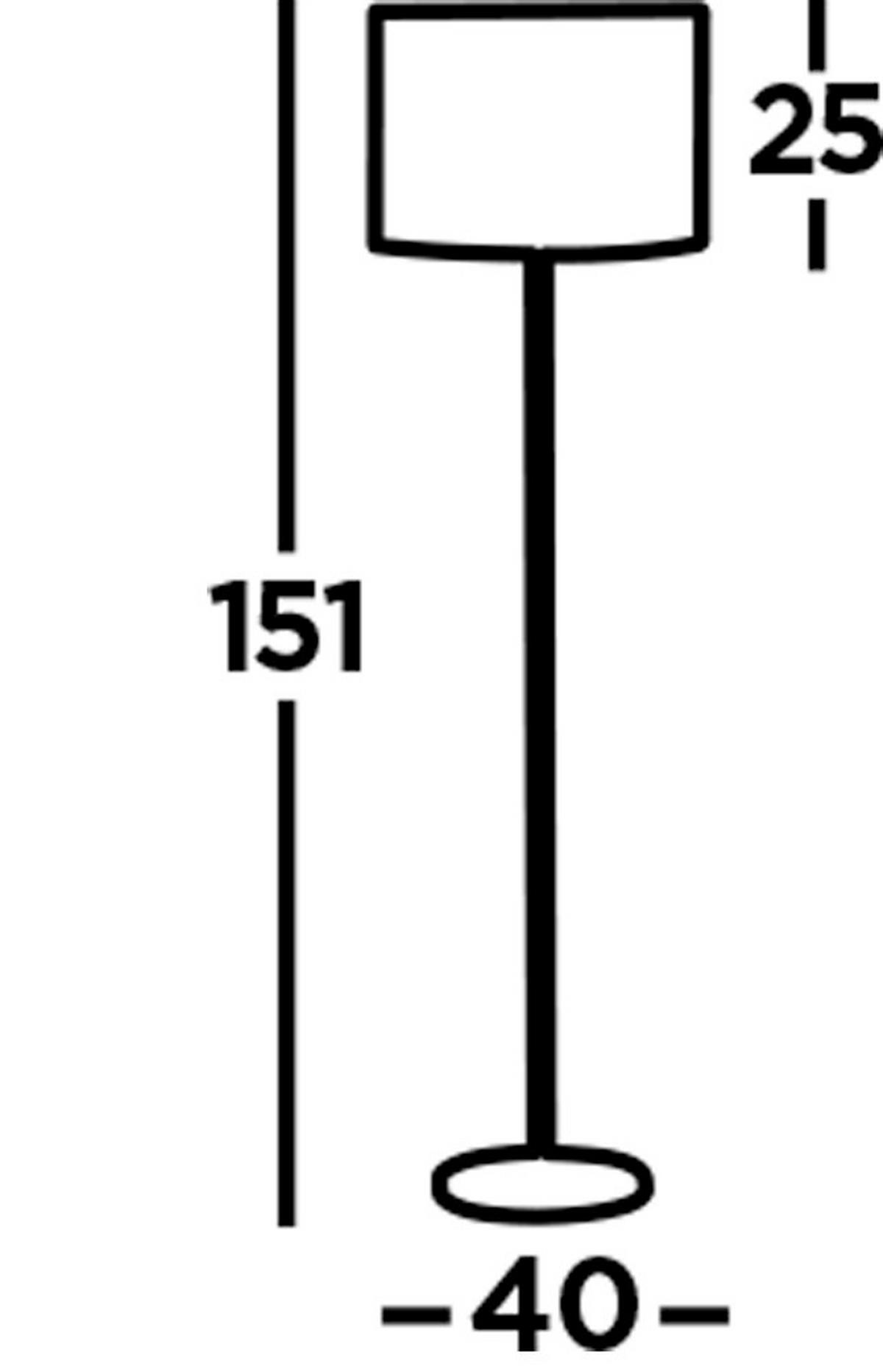 Állólámpa Carter Eu7550cc - krómszínű, Lifestyle, fém (40/151cm)