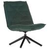 Fotelj Chill, Temno Zelena, Vrtljiv - črna/temno zelena, Moderno, kovina/tekstil (70/96/80cm) - Modern Living