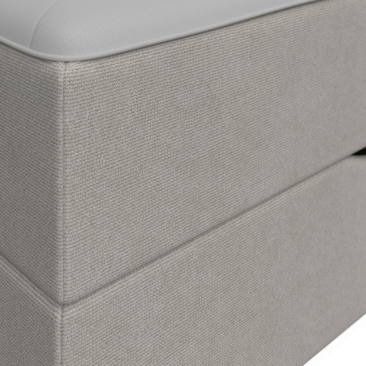 Box Ágy Ace - világosszürke, Modern, textil/fa (120/200cm) - Bessagi Home