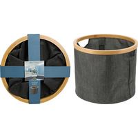 Tárolókosár Ralf - fekete, textil (30/24,5cm)