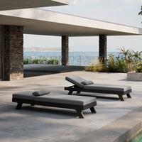 Napozóágy Susa - sötétszürke, Modern, textil/fém (200/64/40cm) - Bessagi Garden