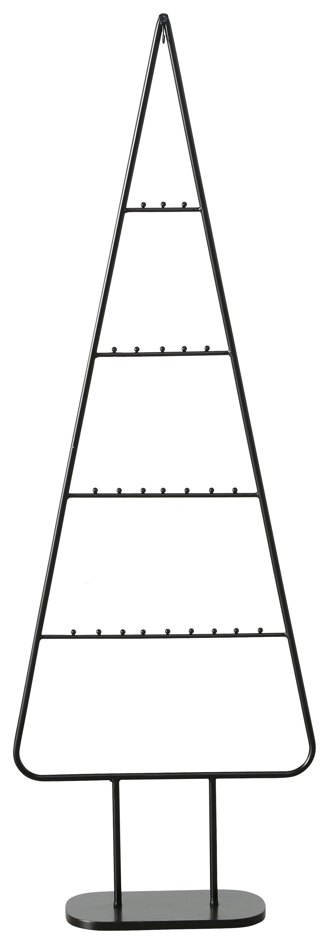 Dekobaum Theo in Schwarz - Schwarz, Basics, Metall (52/156/20cm) - Modern Living