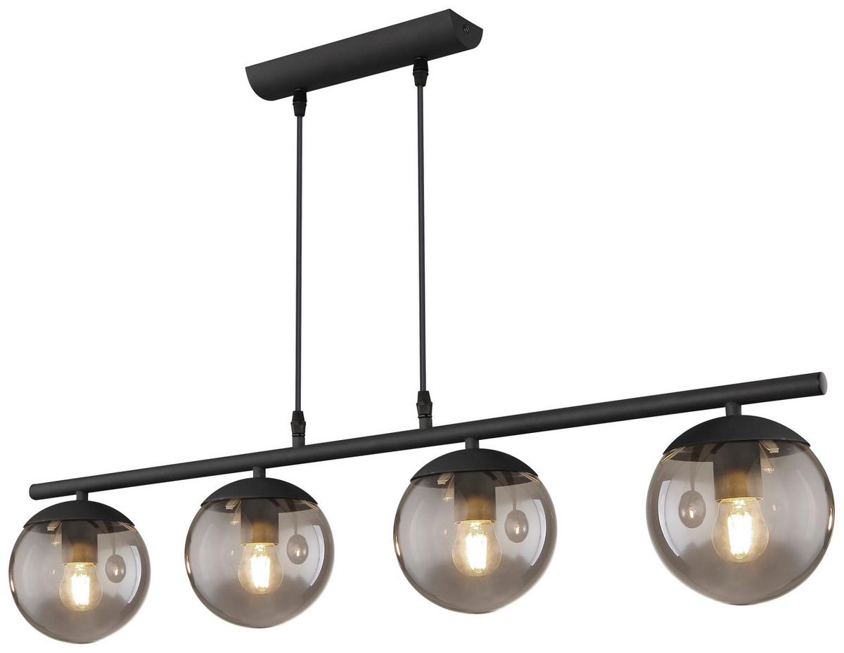 LAMPA WISZĄCA AIGEN - czarny, Design, metal/szkło (90/15/120cm) - Novel