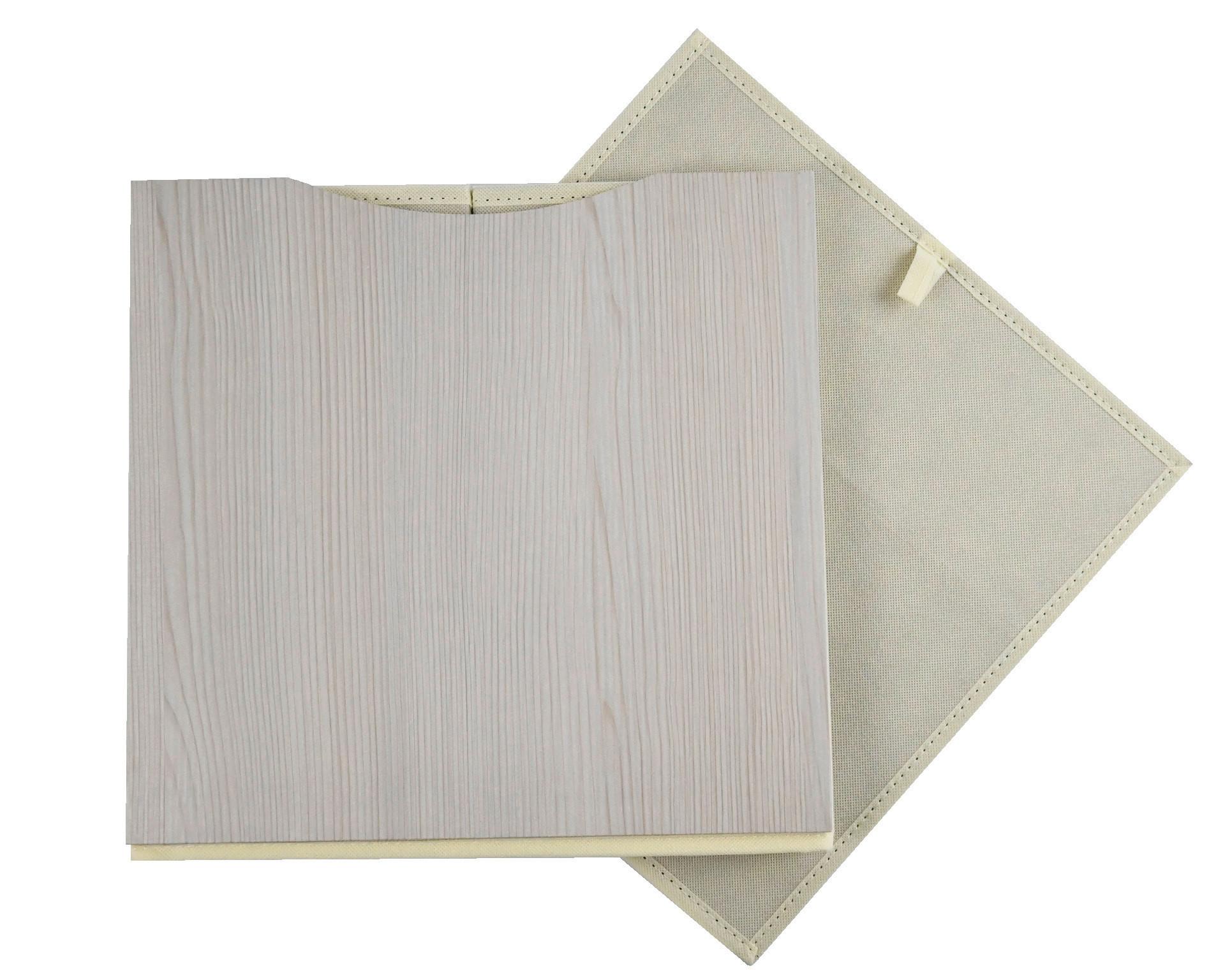 BOÎTE PLIANTE BETTY - crème, KONVENTIONELL, matériau en bois/textile (33/33/32cm) - Mömax