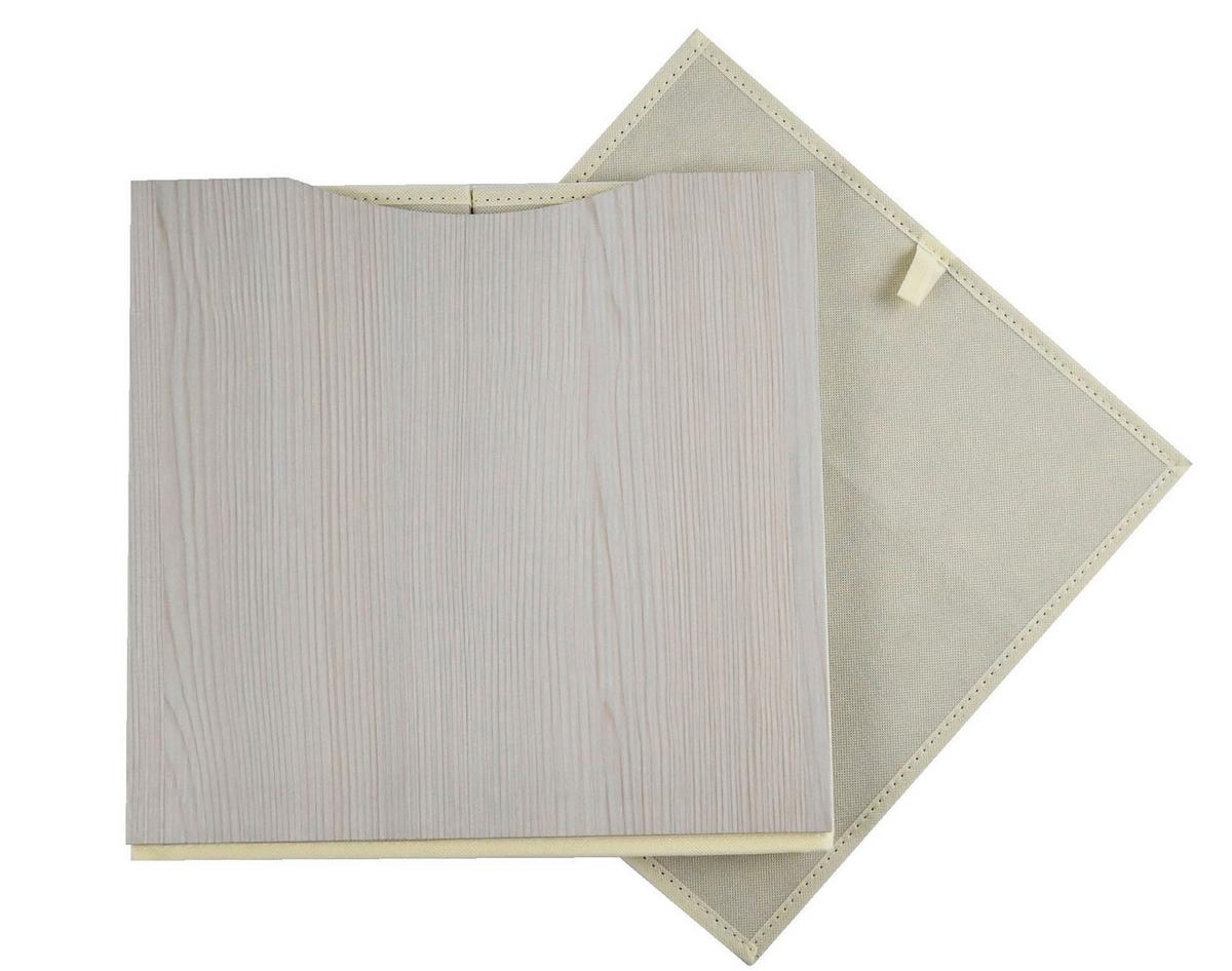 Cutie pliabilă Betty - crem, Konventionell, textil/material pe bază de lemn (33/33/32cm) - Mömax