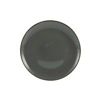 Desszertes Tányér Linen - antracit, kerámia (22/22/2,5cm) - Premium Living