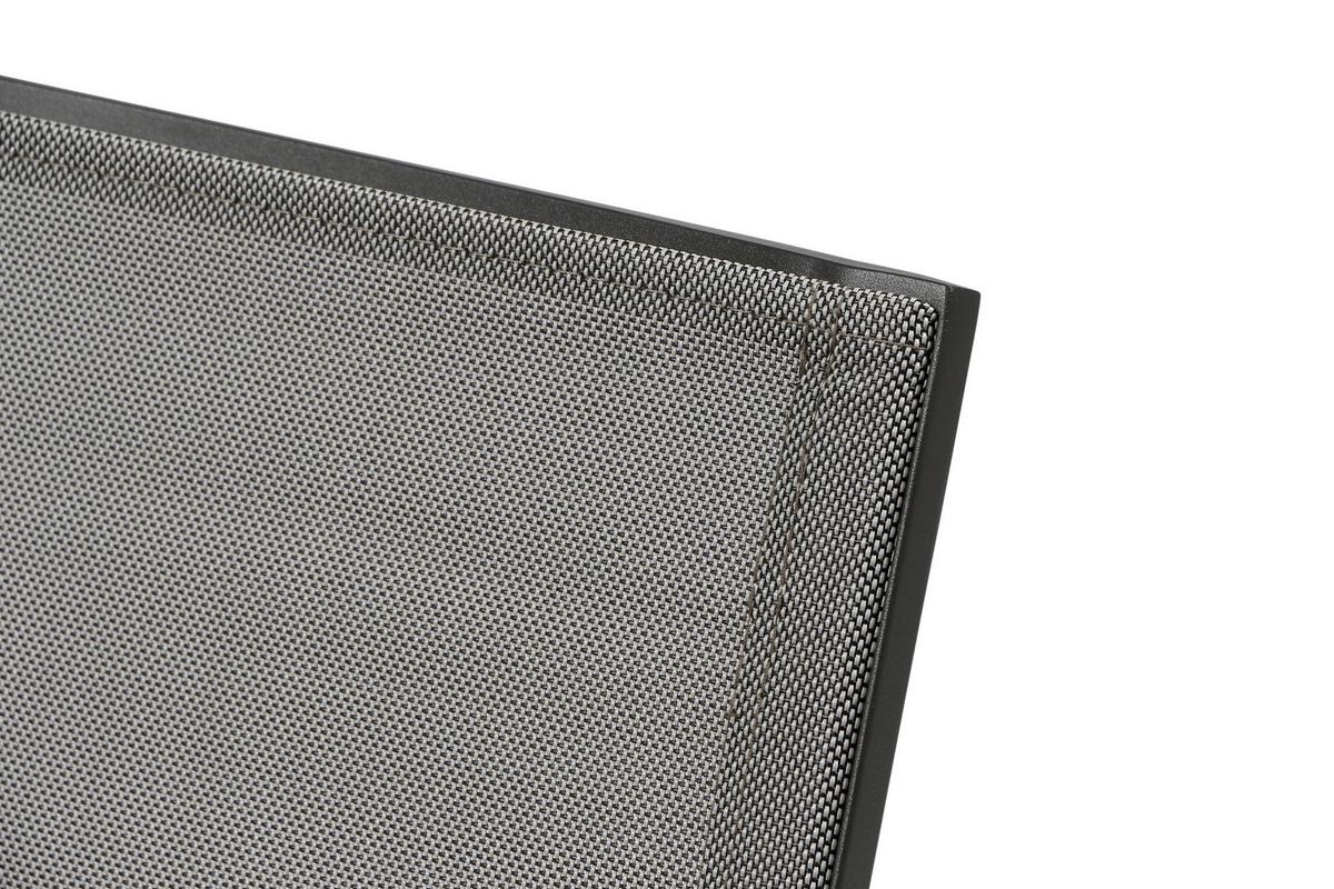 Gartengarnitur 3-tlg. Textil / Keramik - Anthrazit/Schwarz, KONVENTIONELL, Keramik/Kunststoff - Siena Garden