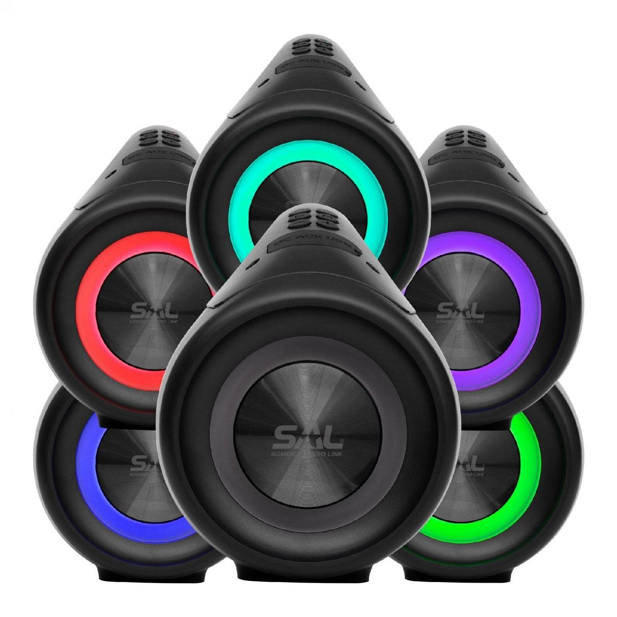 Hangszóró Boombox Bt5000 - fekete, Basics, műanyag (35/18/14cm)