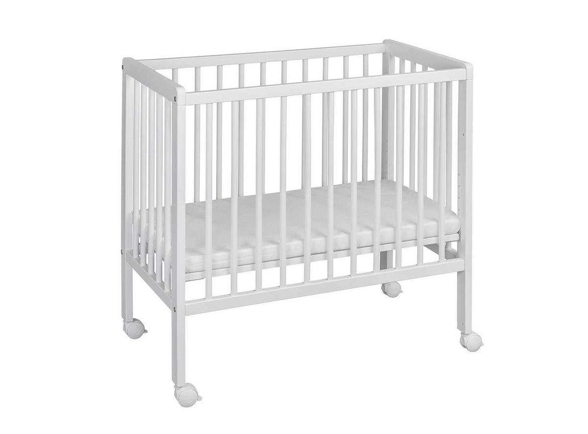 ŁÓŻKO DOSTAWNE NINA - biały, Basics, drewno (85/48/83cm) - My Baby Lou