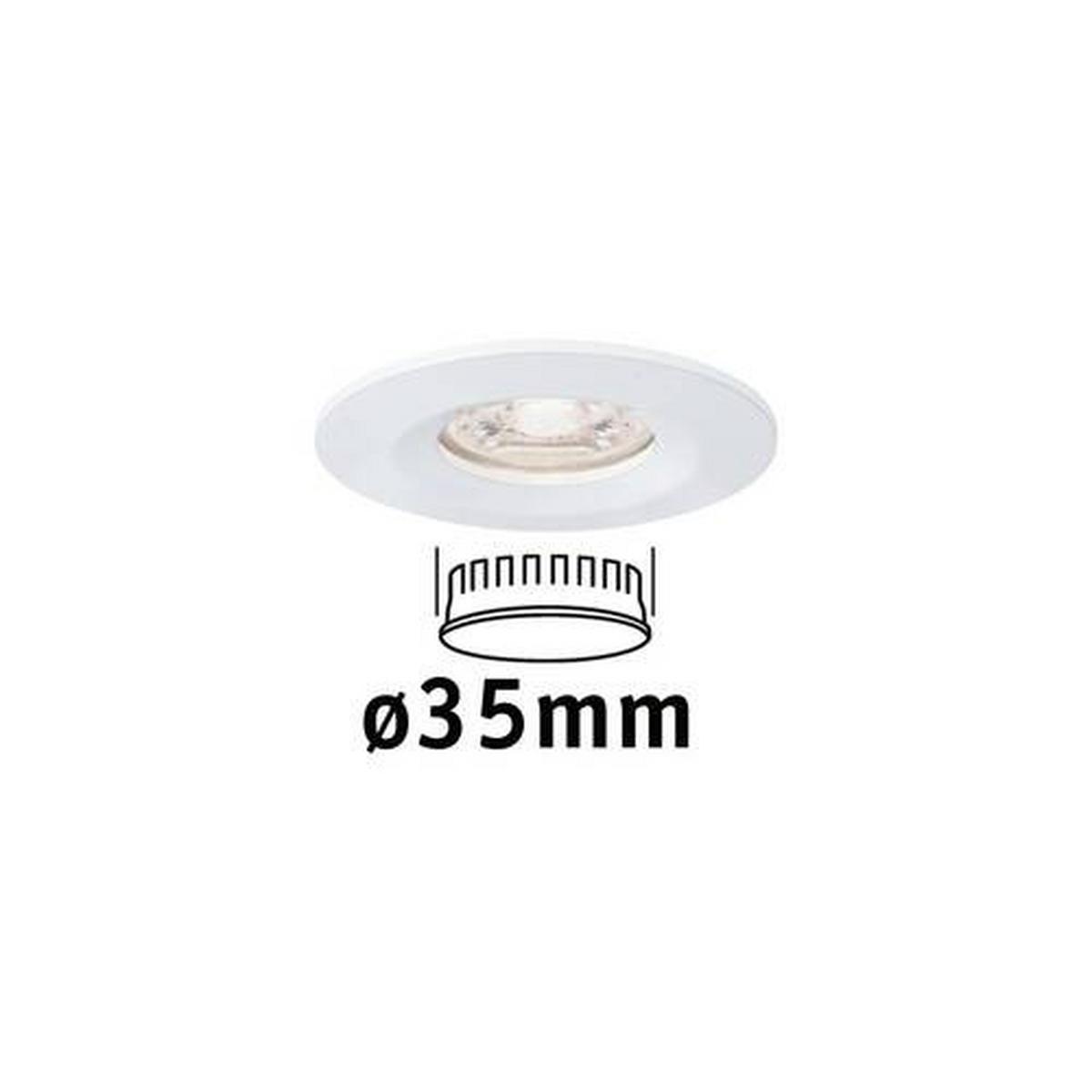 LED-Deckenleuchte Nova mini in Weiß/Alufarben max. 4 Watt - Alufarben/Weiß, Basics, Metall (6,5cm) - Paulmann