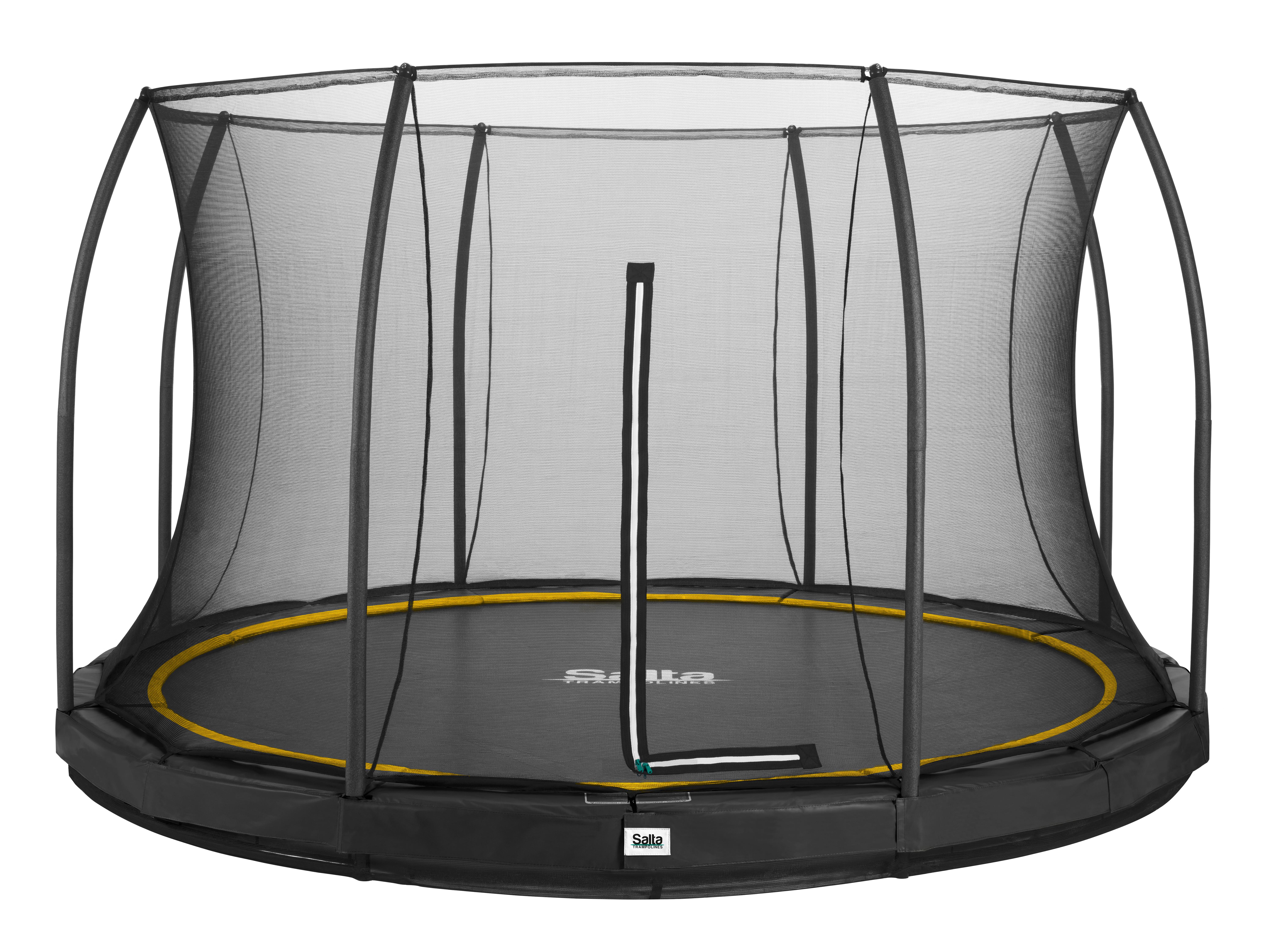 Boden-Trampolin Salta Comfort Ø ca. 427cm - Schwarz, Basics, Metall (427cm) - Salta