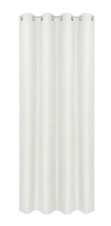 Ösenvorhang Abby Weiß ca. 140x235cm - Weiß, KONVENTIONELL, Textil (140/235cm) - Modern Living
