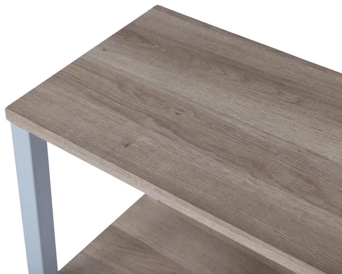 NACHTTISCH RISE - Grau, Design, Holz/Metall (30/70/45cm) - Livetastic