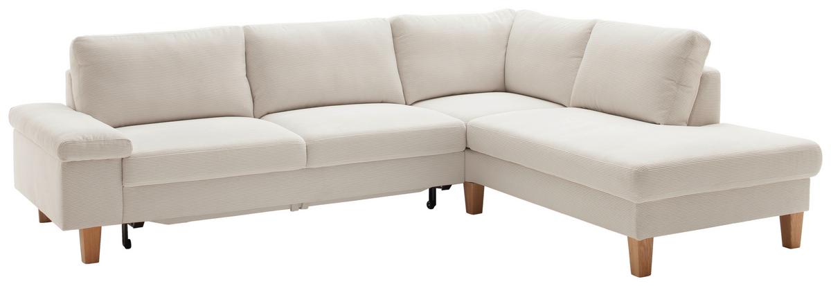 Wohnlandschaft Corvara Weiß - Weiß, KONVENTIONELL, Holz/Holzwerkstoff (286/86/220cm) - Premium Living