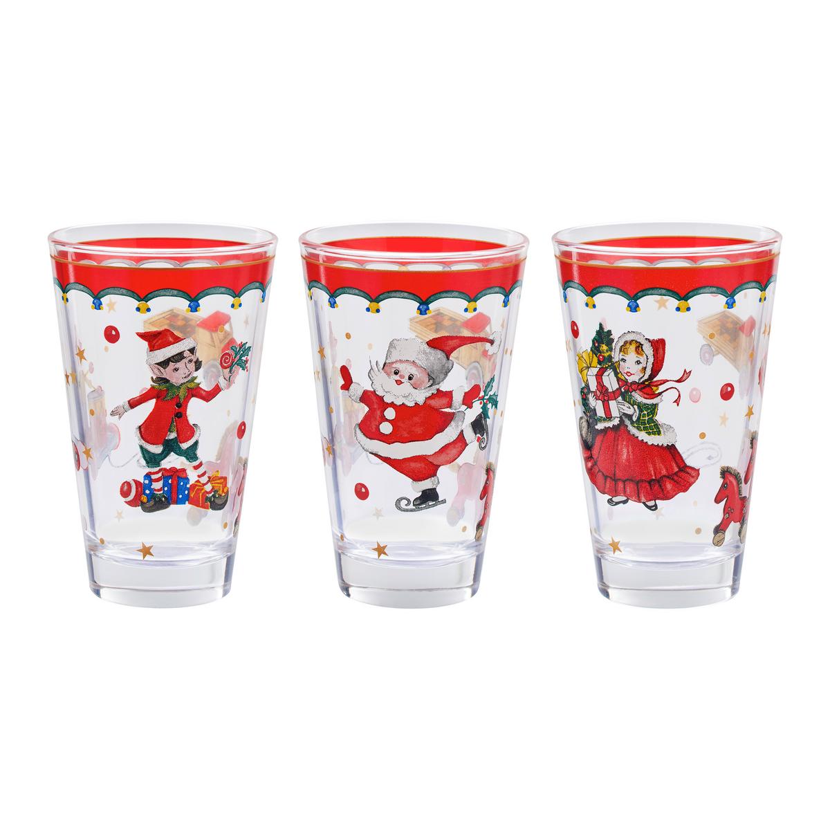 Pahar de băut XMAS - multicolor, sticlă - Modern Living