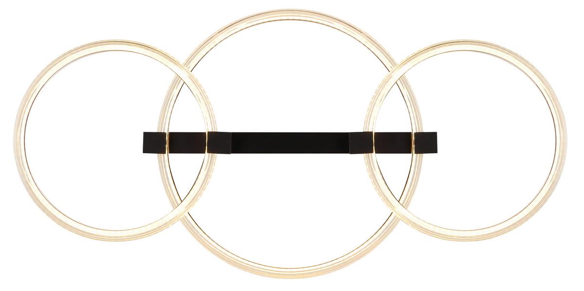 Led Stropna Svjetiljka Fletcher - bijela/prozirno, Design, metal/plastika (76,1/38/11,5cm) - Globo
