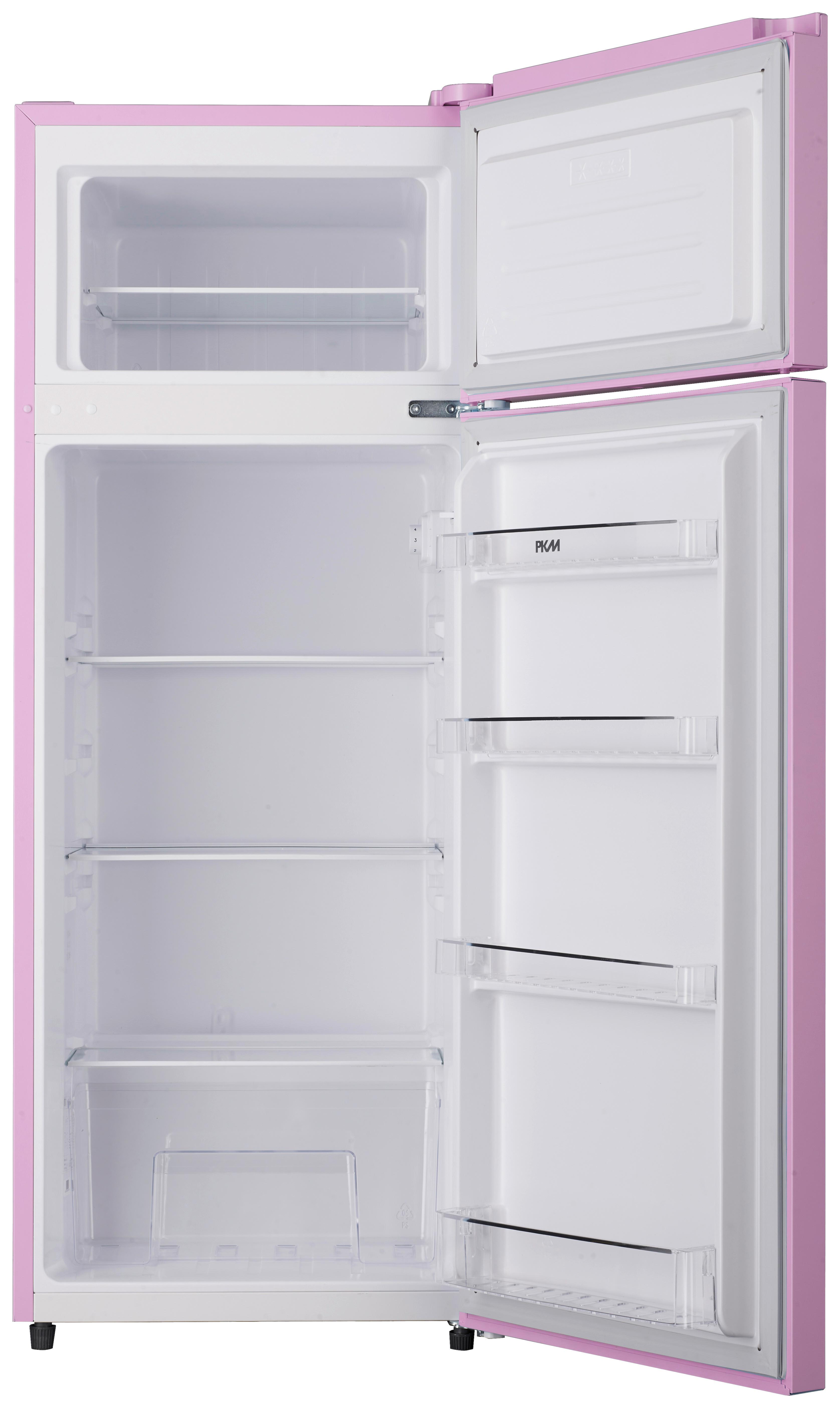 Kühl-Gefrier-Kombination GK210-2 SP in Pink - Pink, Trend, Kunststoff/Metall (54/143/54,5cm) - PKM