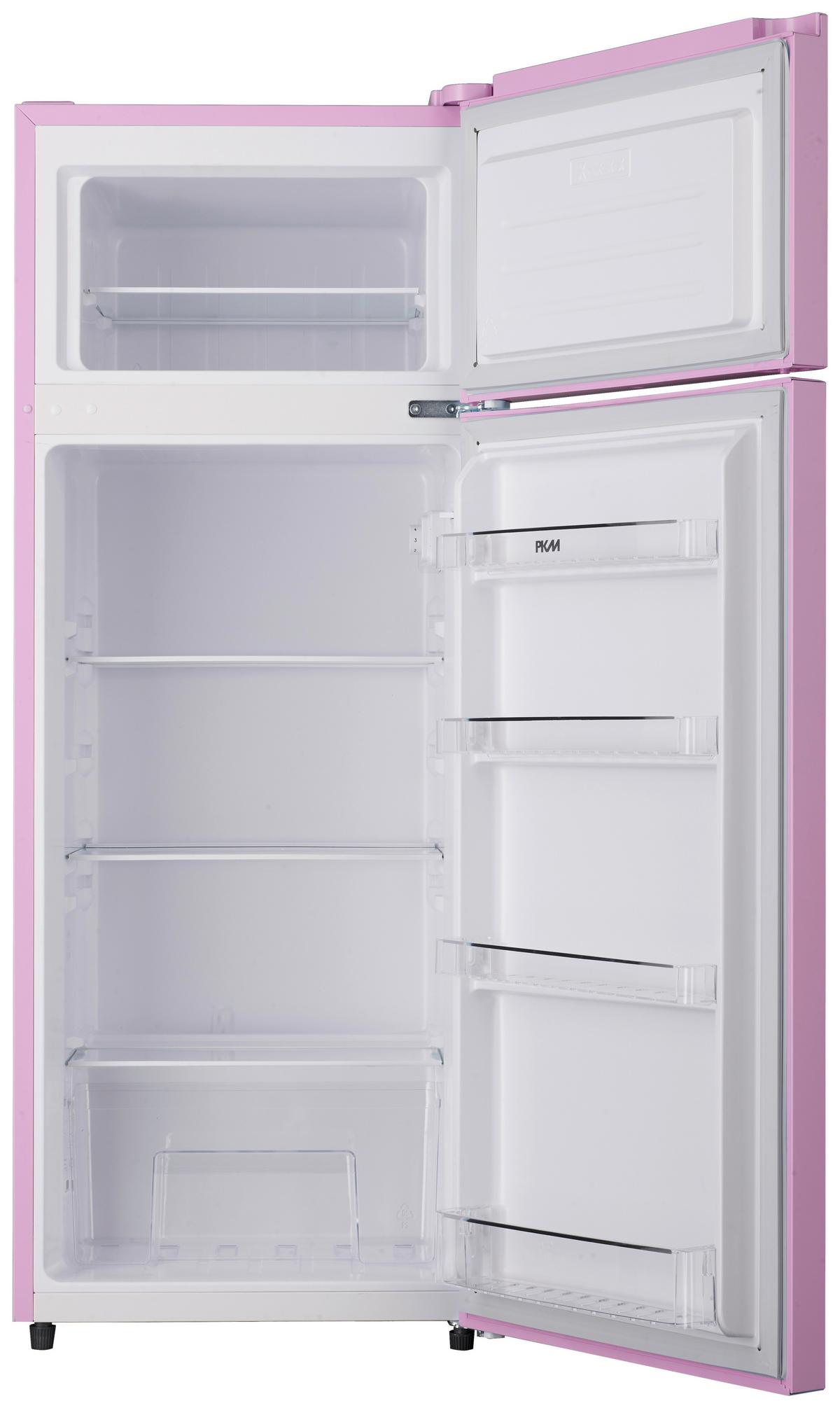 Kühl-Gefrier-Kombination GK210-2 SP in Pink - Pink, Trend, Kunststoff/Metall (54/143/54,5cm) - PKM