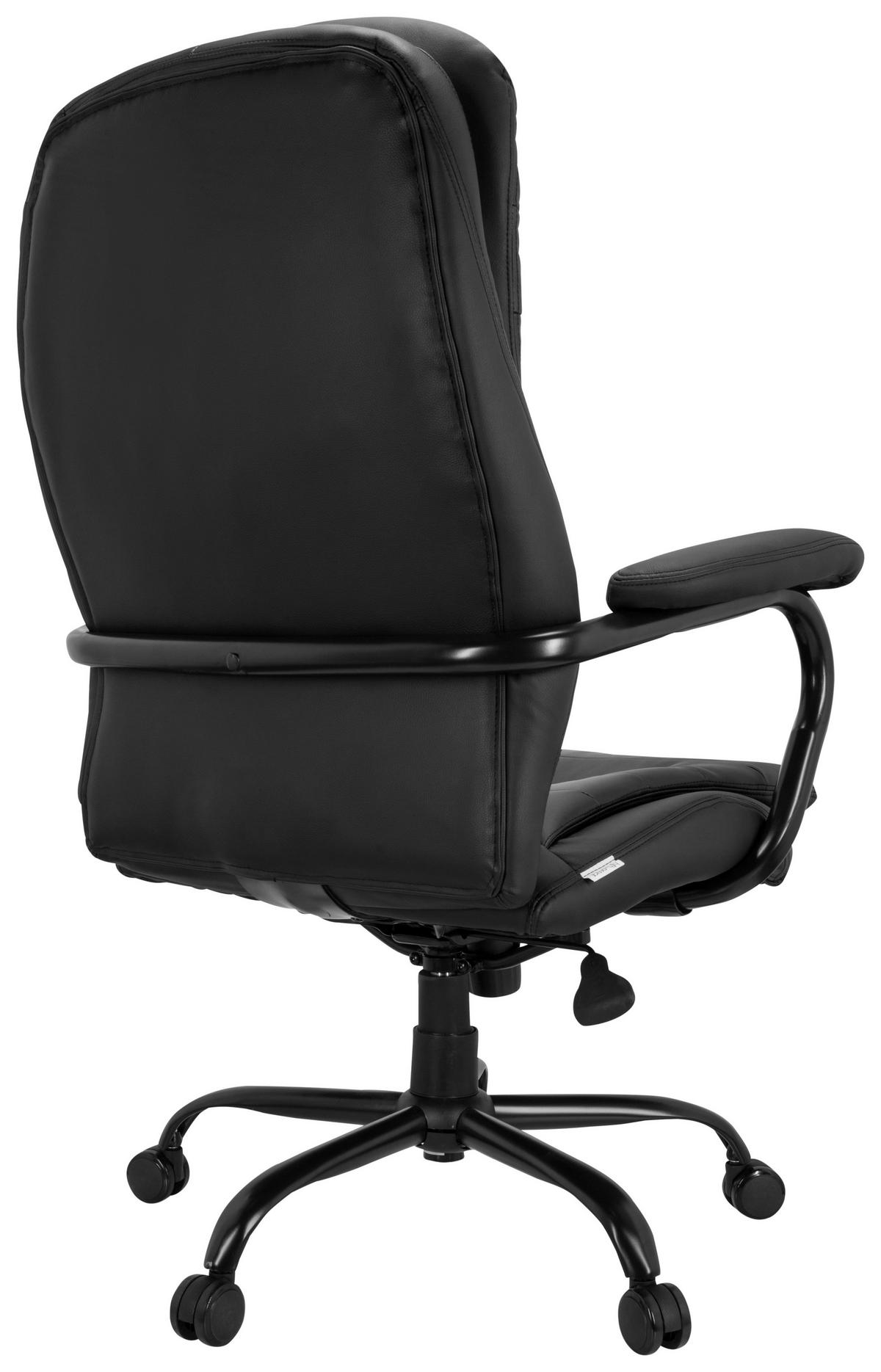 Pisarniški Stol Relax Xxl B, Pu, Črna - črna, Basics, kovina/umetna masa (78/118/70cm) - MID.YOU