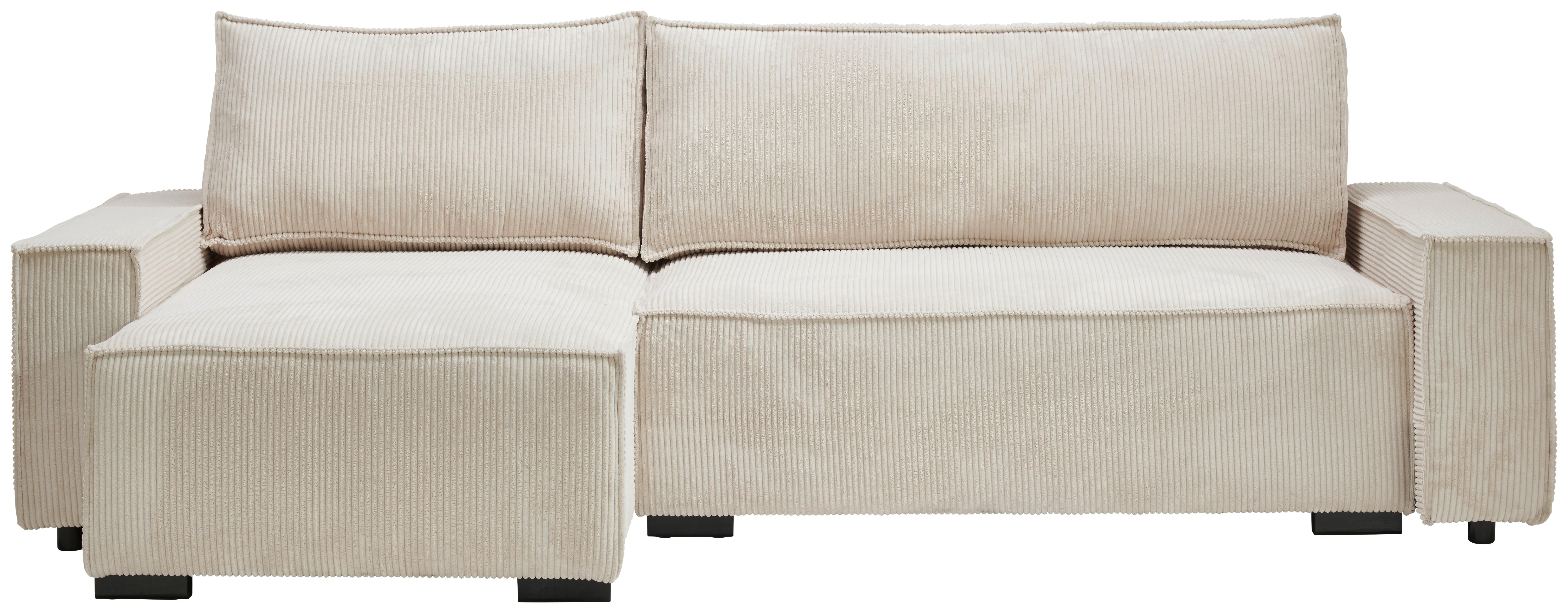 Sarokkanapé Verano - krém, Modern, textil (157/265cm) - Mömax