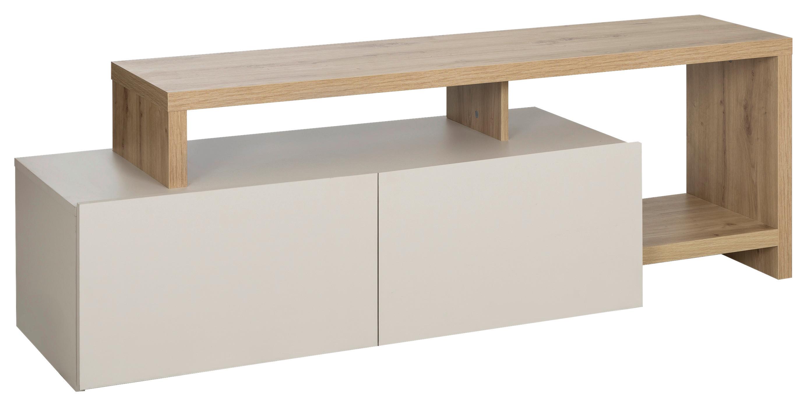 Tv Omarica Craft, Kašmir, Barva Hrasta - kašmir/črna, Basics, leseni material (155/50/45cm) - Livetastic