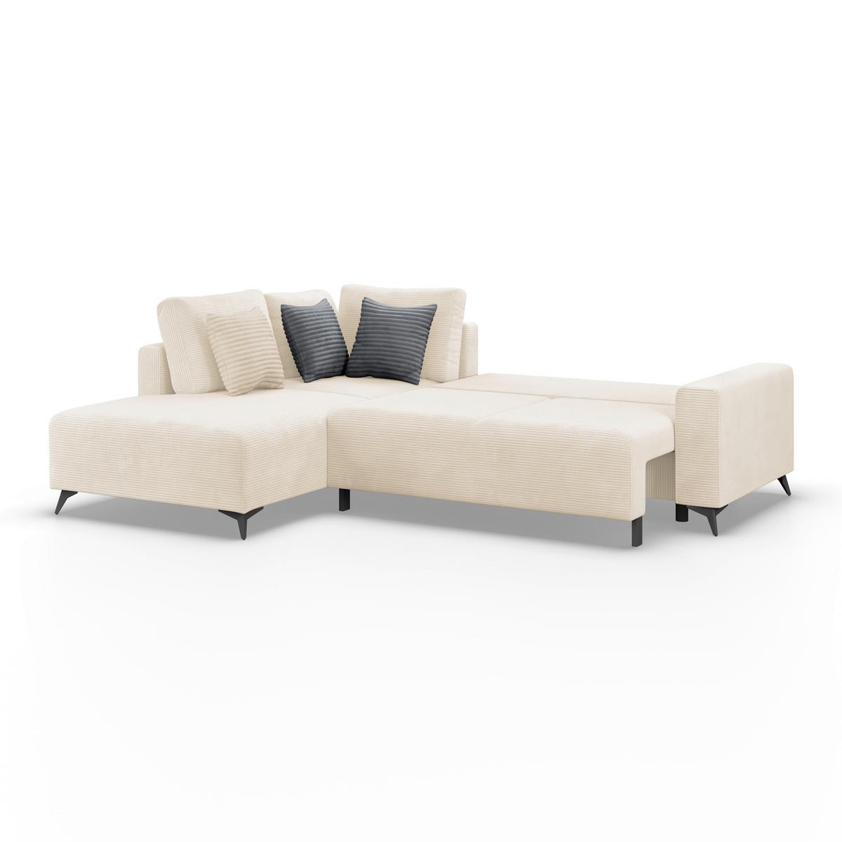 Canapea modulara VIKTOR - crem, Modern, textil (212/270cm) - Modern Living