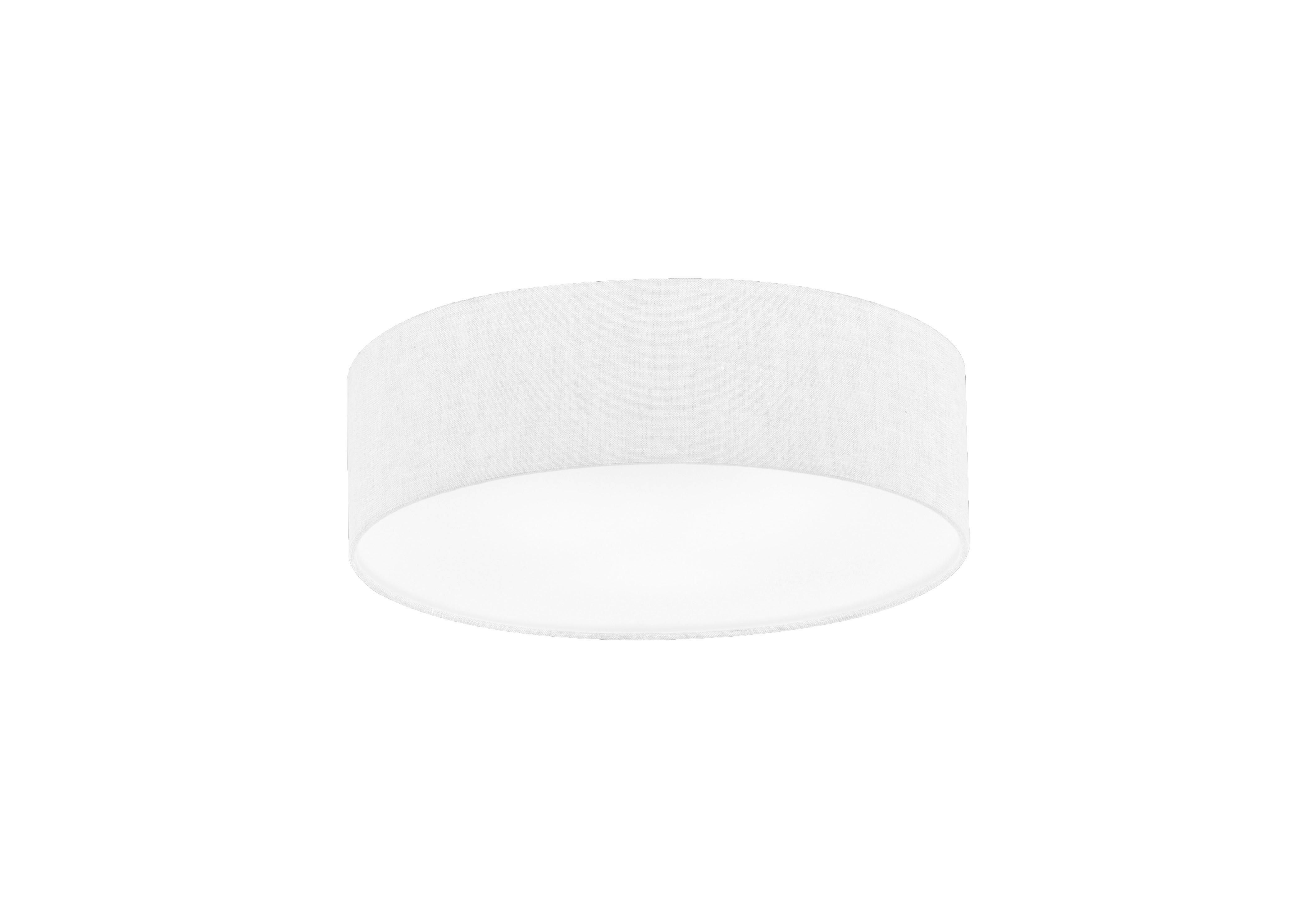Deckenleuchte Maat Weiß max. 25 Watt - Weiß, Basics, Textil/Metall (45/45/10cm) - Fischer & Honsel