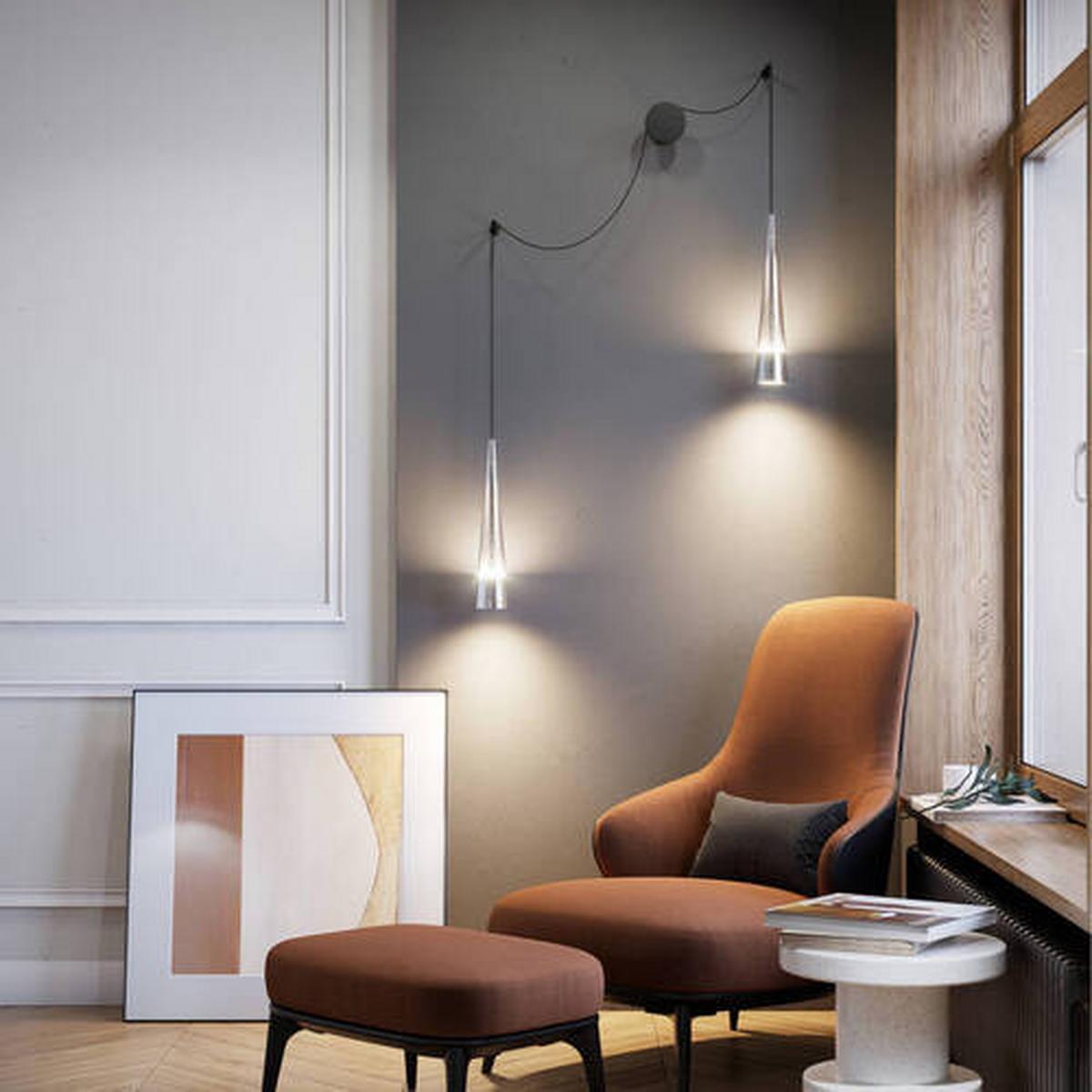 Wandleuchte Sintesi Chromfarben max. 24 Watt - Chromfarben, Trend, Glas/Metall (8/38,9cm) - MAYTONI