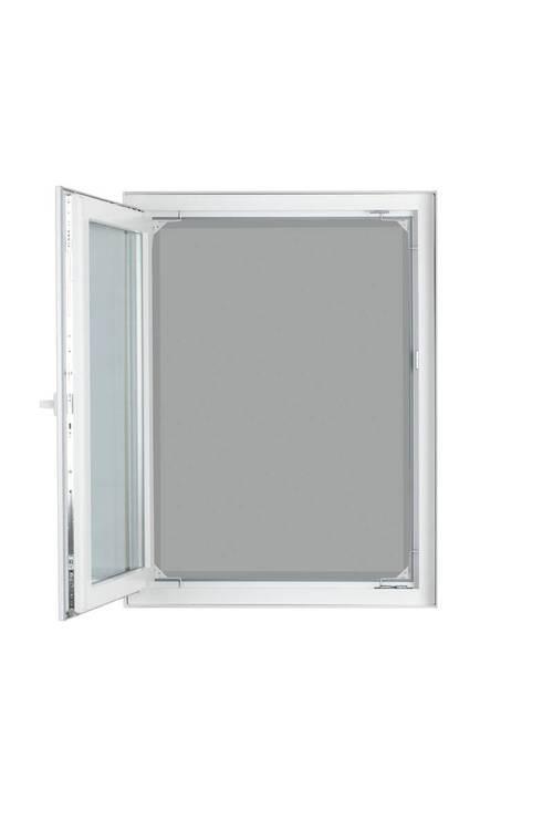 Insektenschutzgitter Teleskop Weiß ca. 140x120cm - Weiß, Kunststoff/Textil (140/120cm) - Mömax