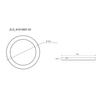 LED-TAKLAMPA LASSE - vit, Klassisk, plast (22/22/1,8cm) - Mömax