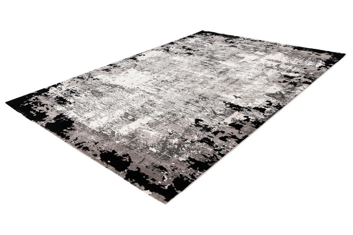 Webteppich My Opal - Weiss/Schwarz, Design, Textil (160/230cm)