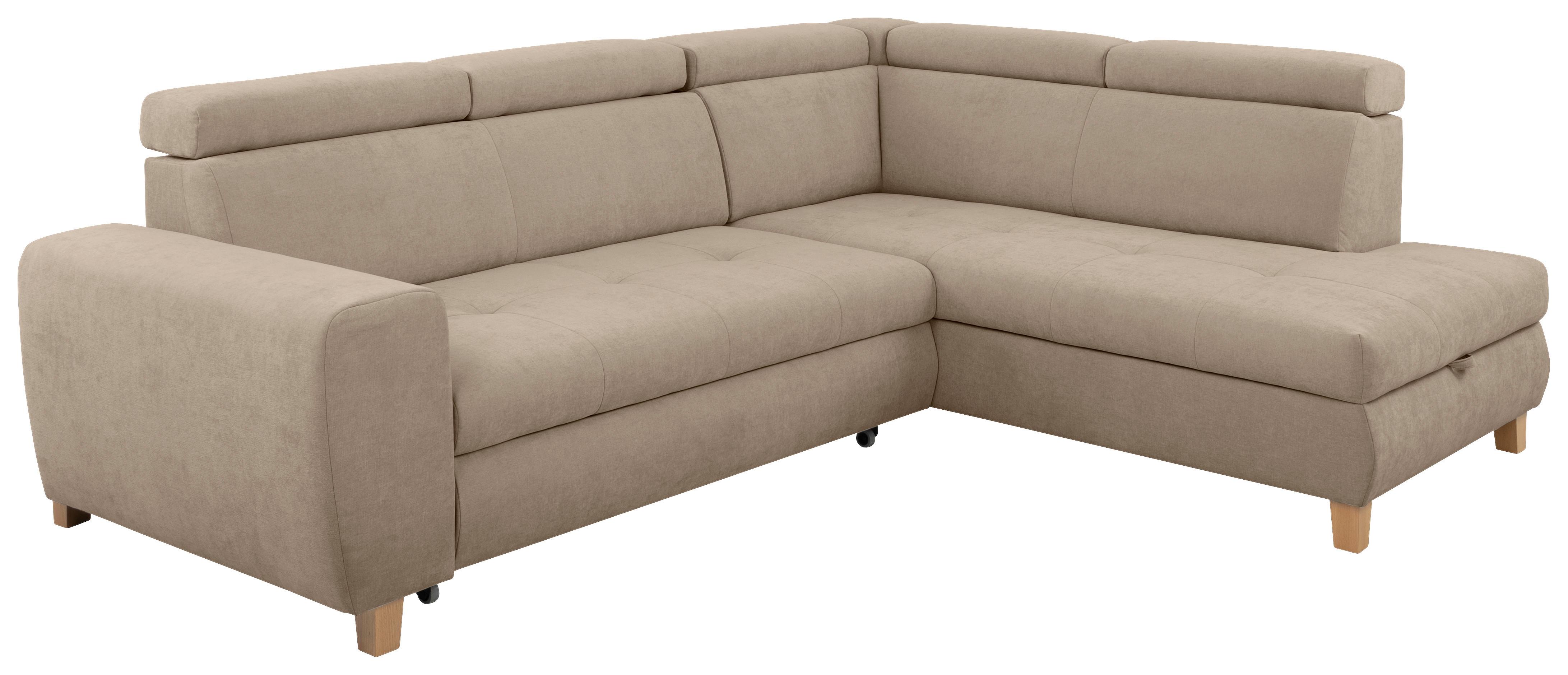 Kutna Garnitura Lugo - sivo-bež, Moderno, drvo/metal (266/98/205cm) - Modern Living