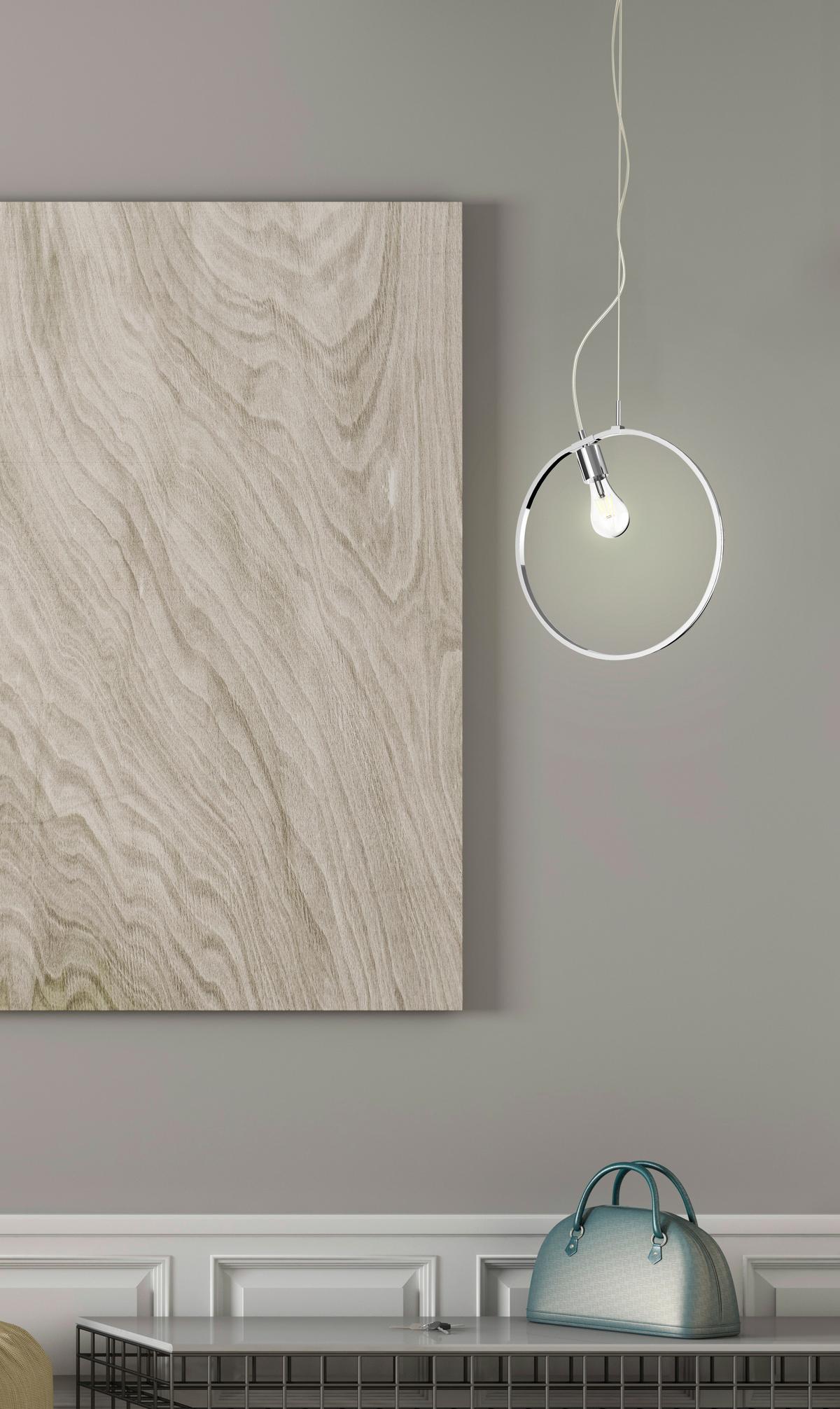 Viseća Svjetiljka Skiros - zlatne boje/crna, Design, metal (15/36/120cm)