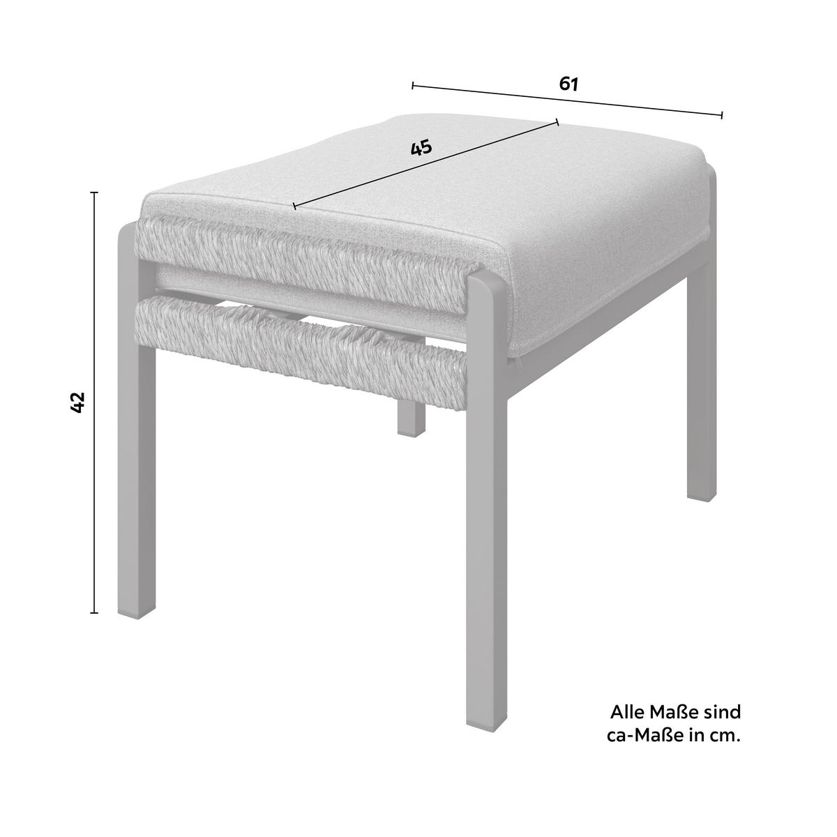 Loungegarnitur Casa Blanca Anthrazit/Naturfarben/Hellgrau - Anthrazit/Hellgrau, MODERN, Glas/Kunststoff (192/68/80cm)